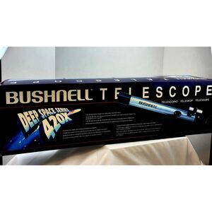 Bushnell Telescope Deep Space Series 420X Adj Height Wood Tripod Child or Adult